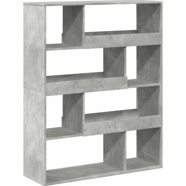 vidaXL kamerscherm - 100x33x125,5 - cm - bewerkt - hout - betongrijs
