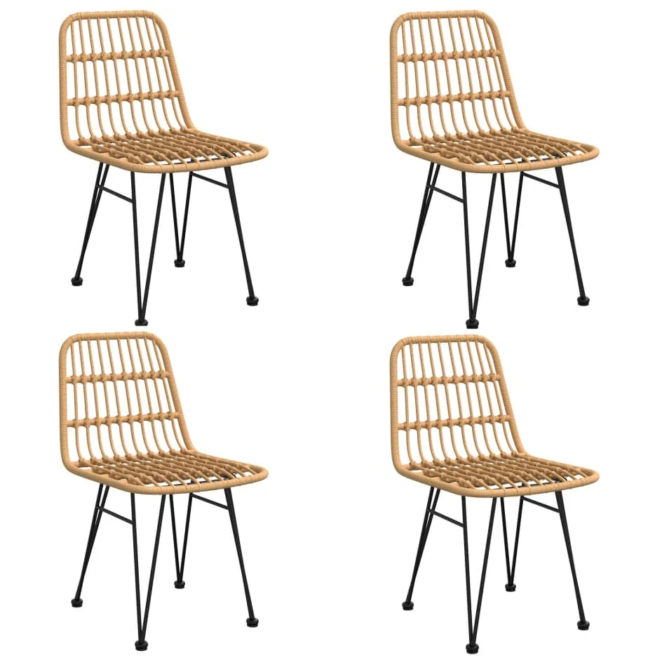 vidaXL 5-delige Tuinset poly rattan bruin, foto 3