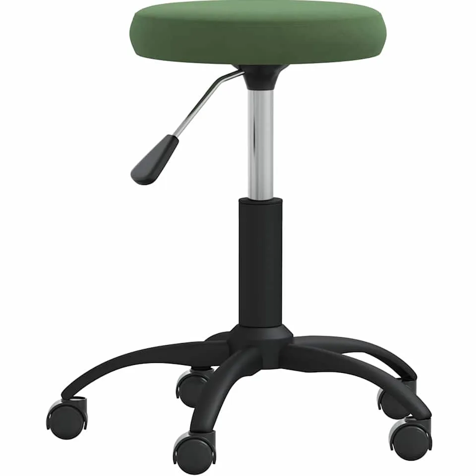 vidaXL Eetkamerstoel fluweel donkergroen groen, foto 2