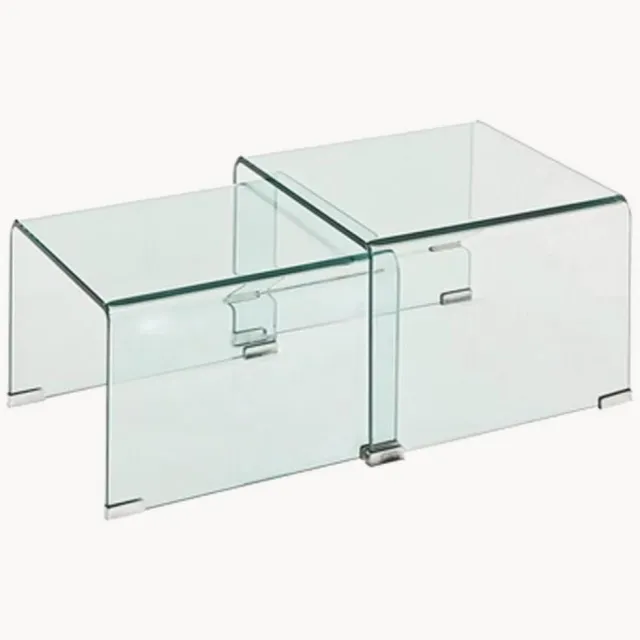 Tomasucci Salontafels Leslie, 2-delig Transparant