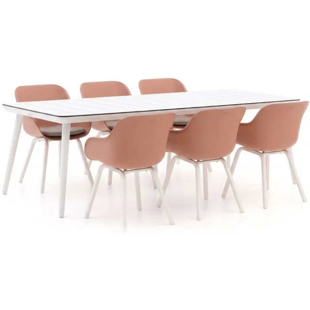 Hartman tuinmeubelen Hartman Le Soleil Element/Sophie Studio 240cm dining tuinset 7-delig wit, foto 2