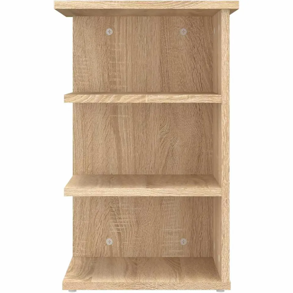 vidaXL Bijzetkast 35x35x55 cm bewerkt hout sonoma eikenkleurig, foto 4