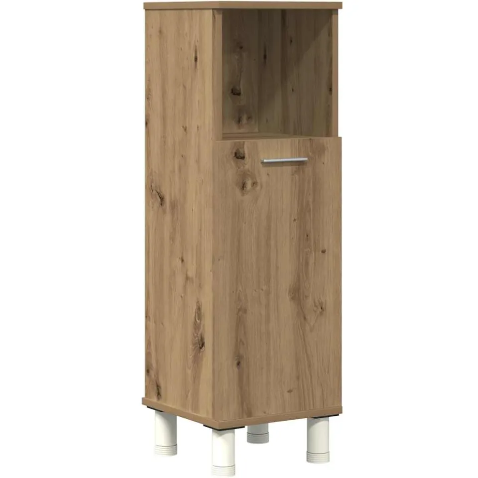 vidaXL 4-delige Badkamermeubelset bewerkt hout artisanaal eikenkleur, foto 3