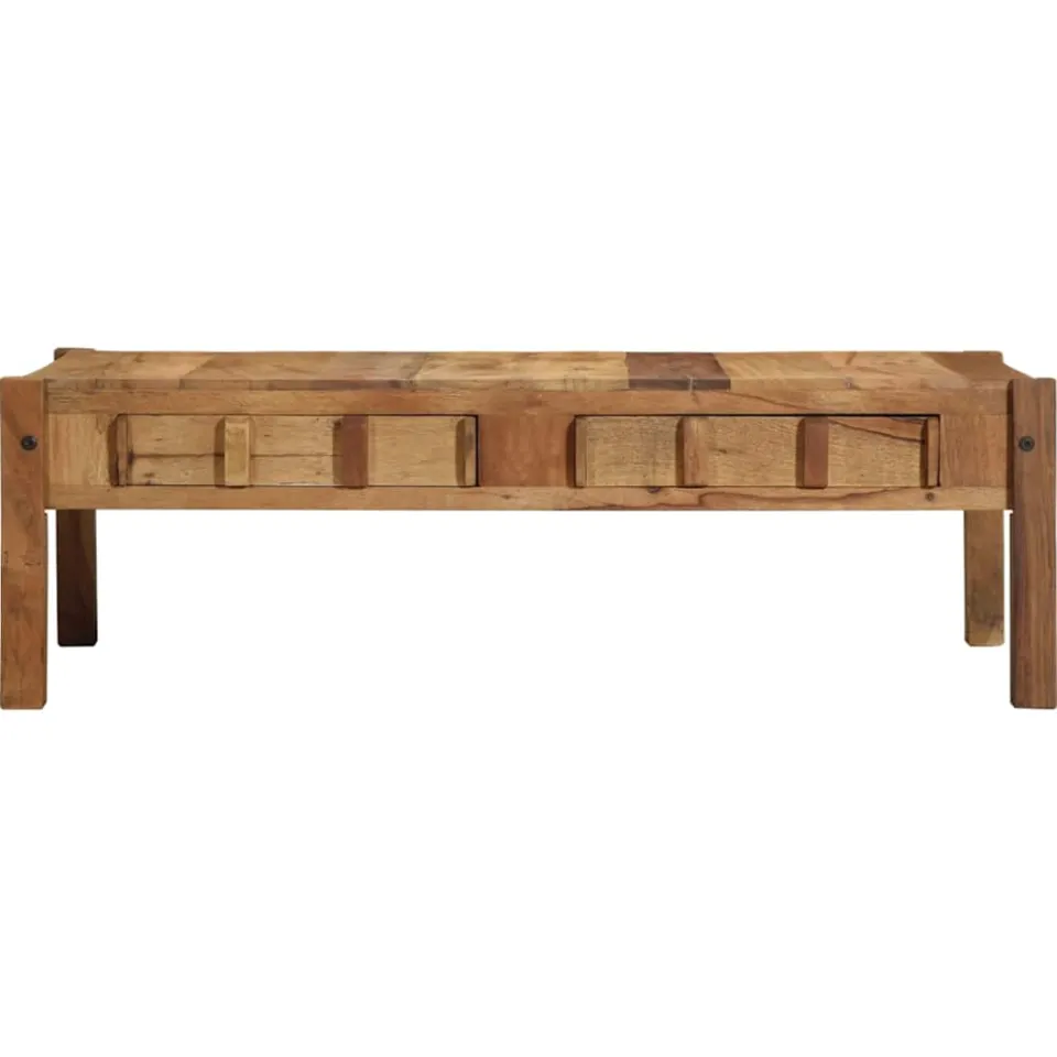 vidaXL Salontafel Bruin 110 x 54 x 35 cm Massief Gerecycled Hout, foto 2