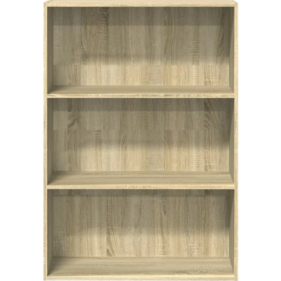 vidaXL Boekenkast 80x30x114 cm bewerkt hout sonoma eikenkleurig, foto 3