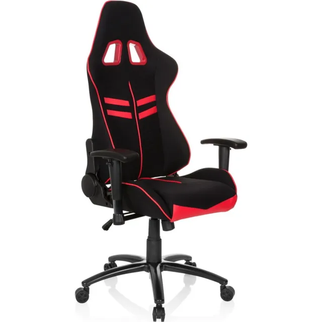 Gaming Stoel LEAGUE PRO I Stof / kunstleder zwart / rood hjh OFFICE