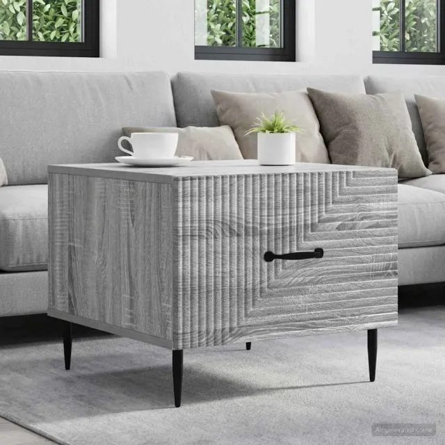 vidaXL Salontafel met lade Grijs sonoma 49 x 50 x 40 cm Bewerkt hout