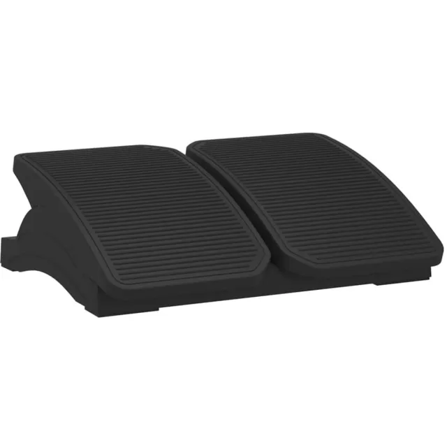 Famanu Voetensteun van 43,5 x 32,5 x 10,5 cm in zwart, comfortabele voetsteun voor onder het bureau