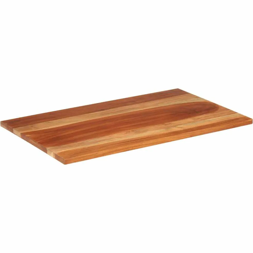 vidaXL Tafelblad 25-27 mm 60x100 cm massief acaciahout Bruin