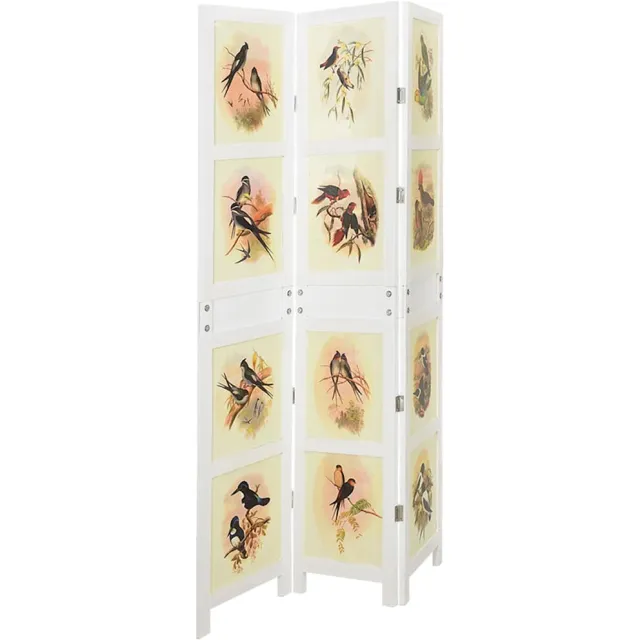 vidaXL Romdivider Paneel Wit 106 x 165 cm MDF, foto 2