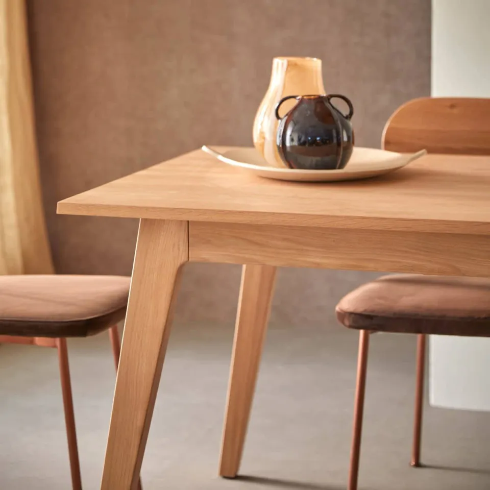 Tikamoon Esmée uitschuifbare eettafel naturel, foto 4