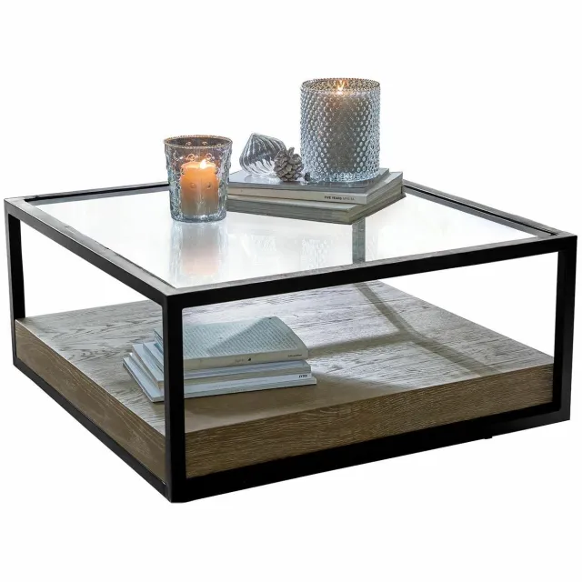 Loberon Salontafel Westvale bruin/zwart