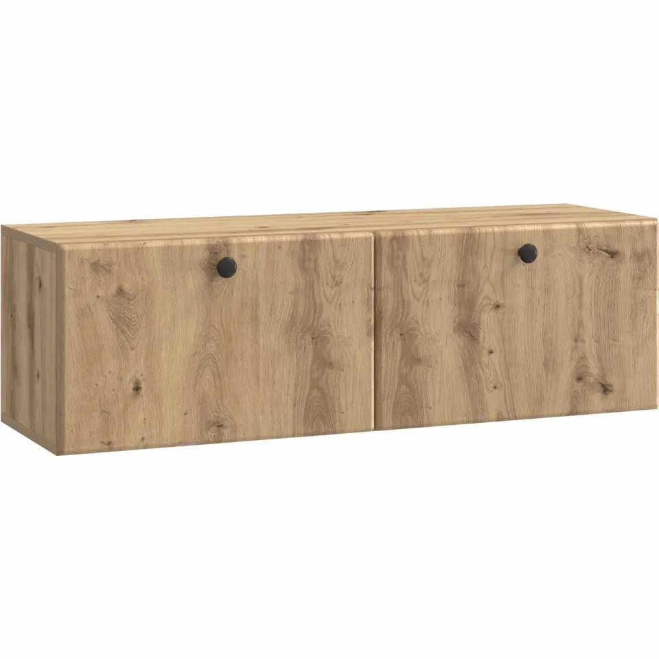 vidaXL Wandbeugel TV-kast 98 x 31 x 30 cm Artisanaal eiken Bruin