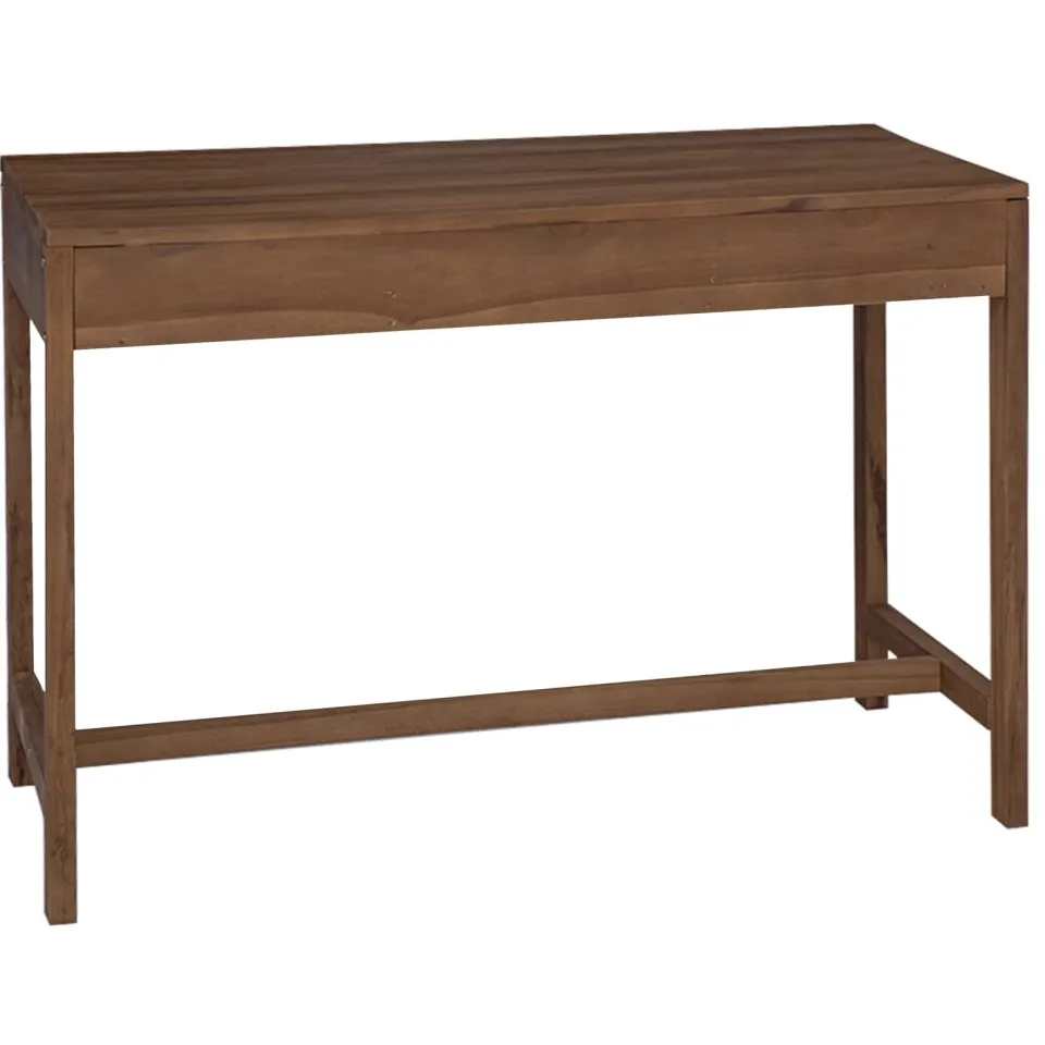 vidaXL Bureau met lades Naturel Massief Teakhout 110 x 50 x 75 cm, foto 4