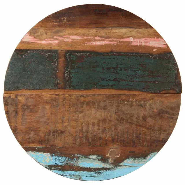 vidaXL Tafelblad rond 25-27 mm 70 cm massief gerecycled hout Meerkleurig