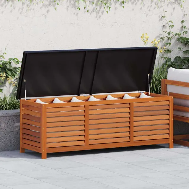 vidaXL Tuinbox 150x50x55 cm massief eucalyptushout bruin, foto 2