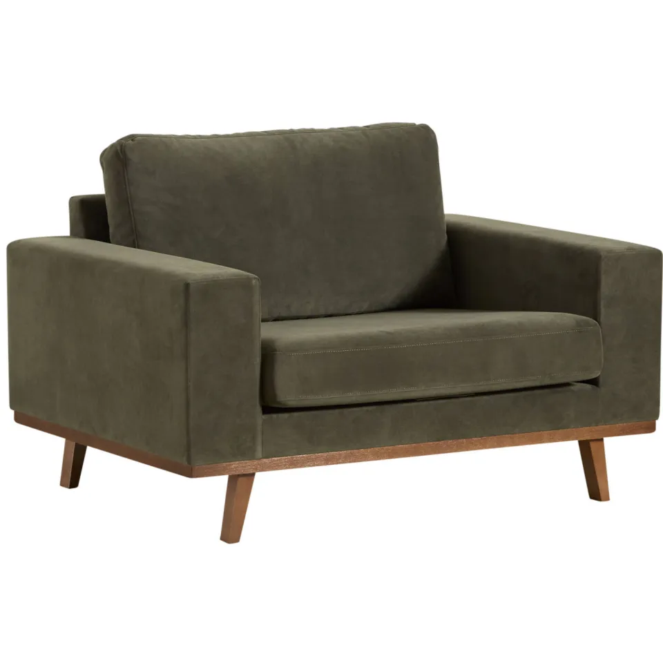NOUS Living Torino loveseat donkergroen donkergroen (velours), foto 3