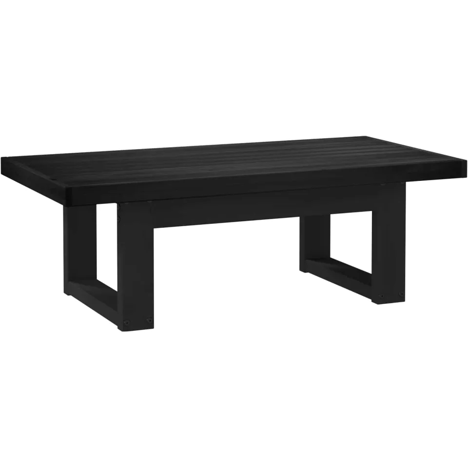 vidaXL Salontafel NOAIN Zwart 119 x 60 x 40 cm Massief grenenhout, foto 3