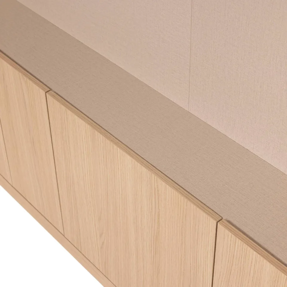 WOOOD Build Tv Opbergkast 160 cm - Eiken Fineer - Naturel - 215x160x41, foto 5