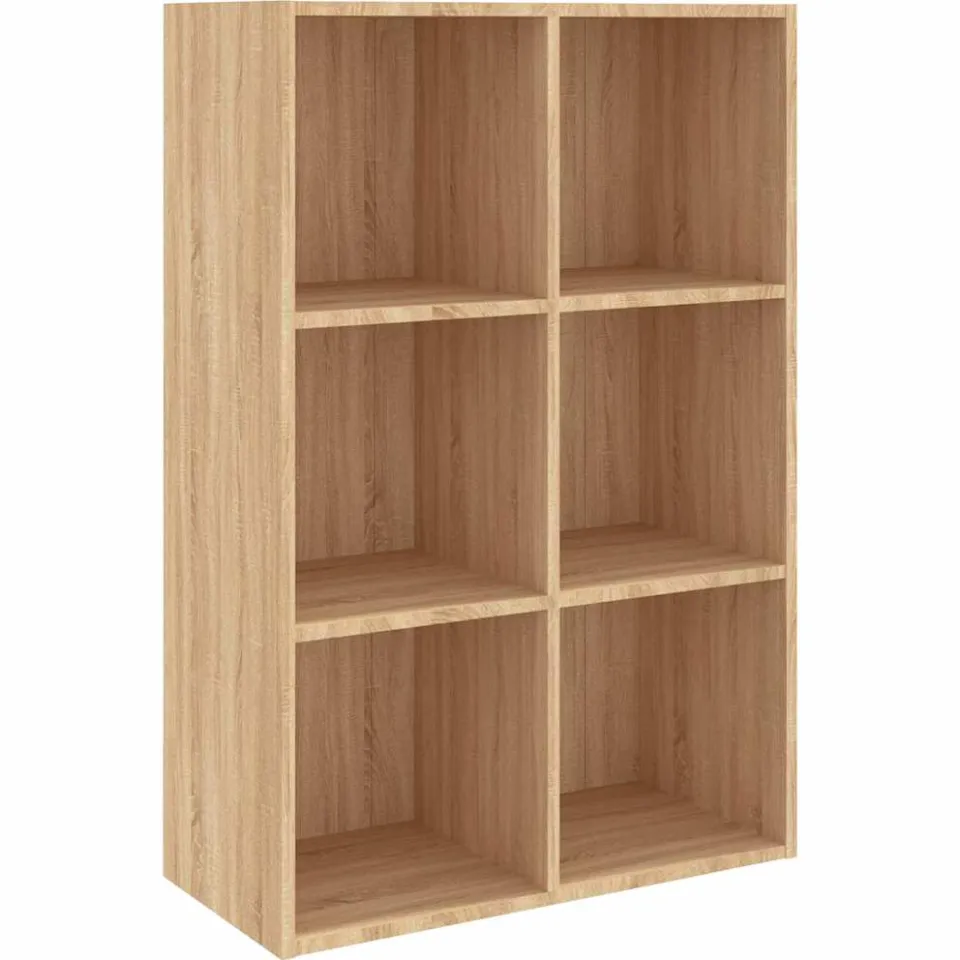 vidaXL Boekenkast/dressoir 66x30x98 cm bewerkt hout sonoma eikenkleur Bruin