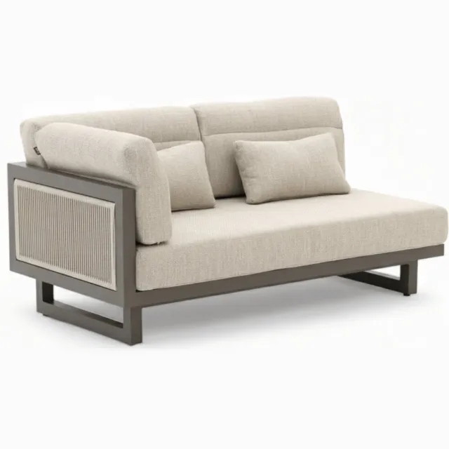 Apple Bee Santorini 2-Zits Element Rechts Rope - 160 x 82 x 60 cm Taupe