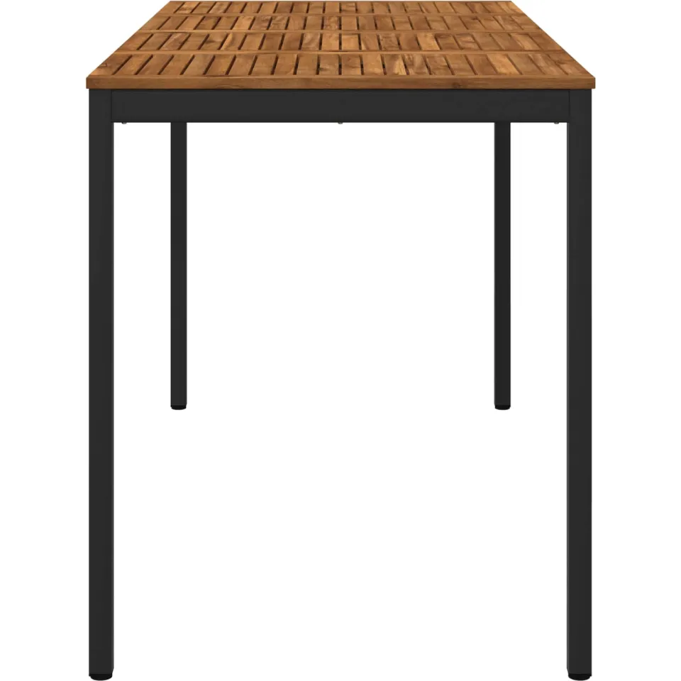 vidaXL Tuinbar Tafel NAARDEN Naturel en Zwart 180 x 88,5 x 105 cm, foto 4