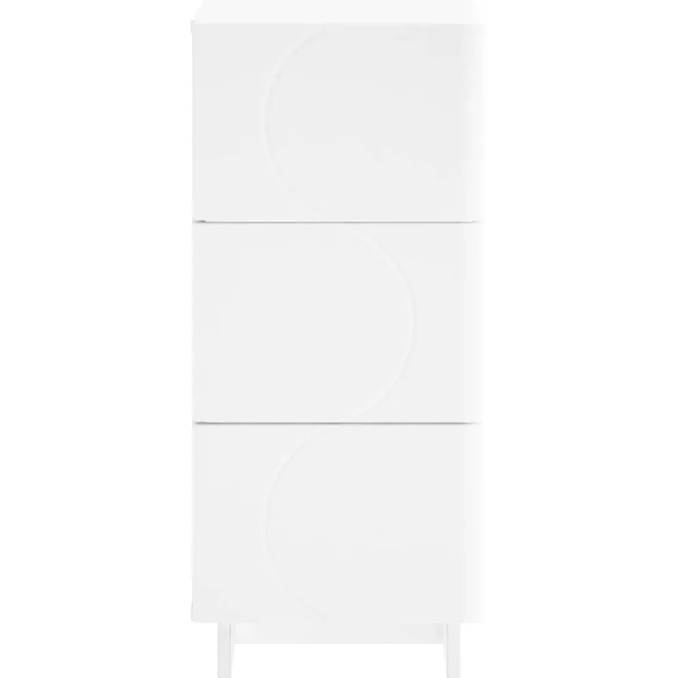 vidaXL Dressoir Wit 33.5 x 34.5 x 75 cm Bewerkt hout, foto 4