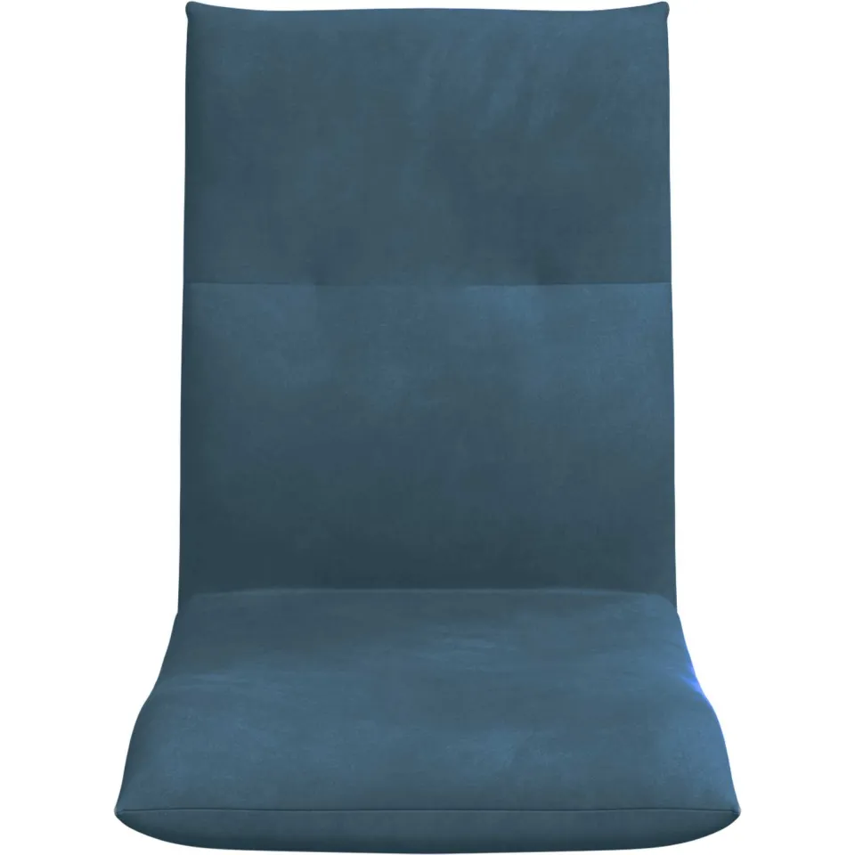 vidaXL Verstelbare vlo stoelen Blauw Fluweel