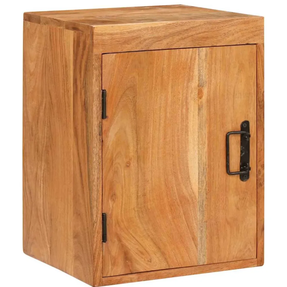 vidaXL Nachtkastje 2 st Bruin 35 x 33 x 48 cm Massief Hout Acacia, foto 4