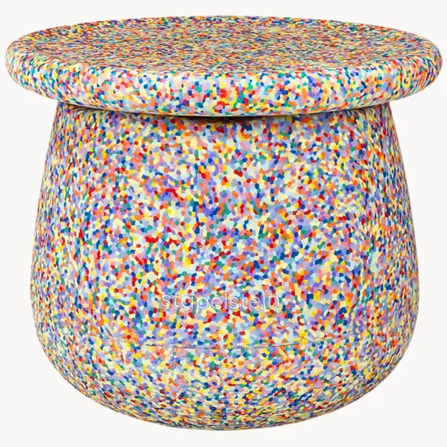 Stapelstein® Kinderopbergpoef Dynamic Kleurrijk