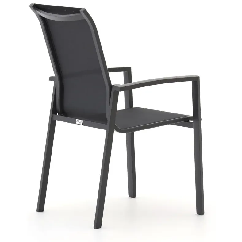 Forza Furniture Forza Centallo dining tuinstoel stapelbaar Grijs