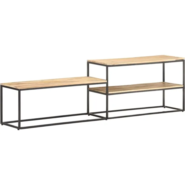 vidaXL Tv-meubel 180x30x50 cm ruw mangohout Bruin