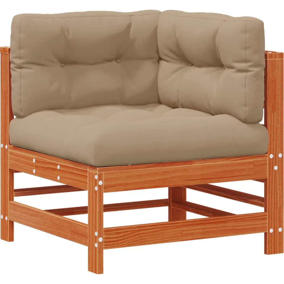vidaXL Tuin loungeset 6 st Wasbruin Massief grenenhout bruin, foto 4