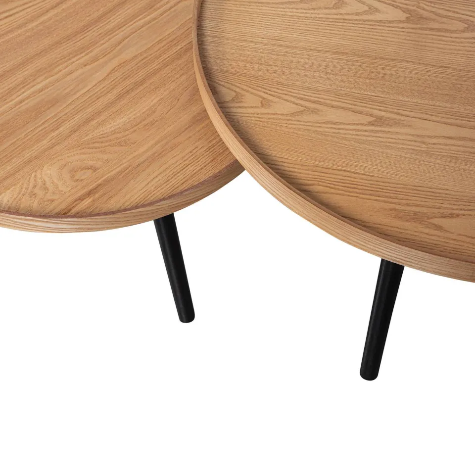 WOOOD Mesa Bijzettafel XL - Hout - Naturel - 39x78x78, foto 3