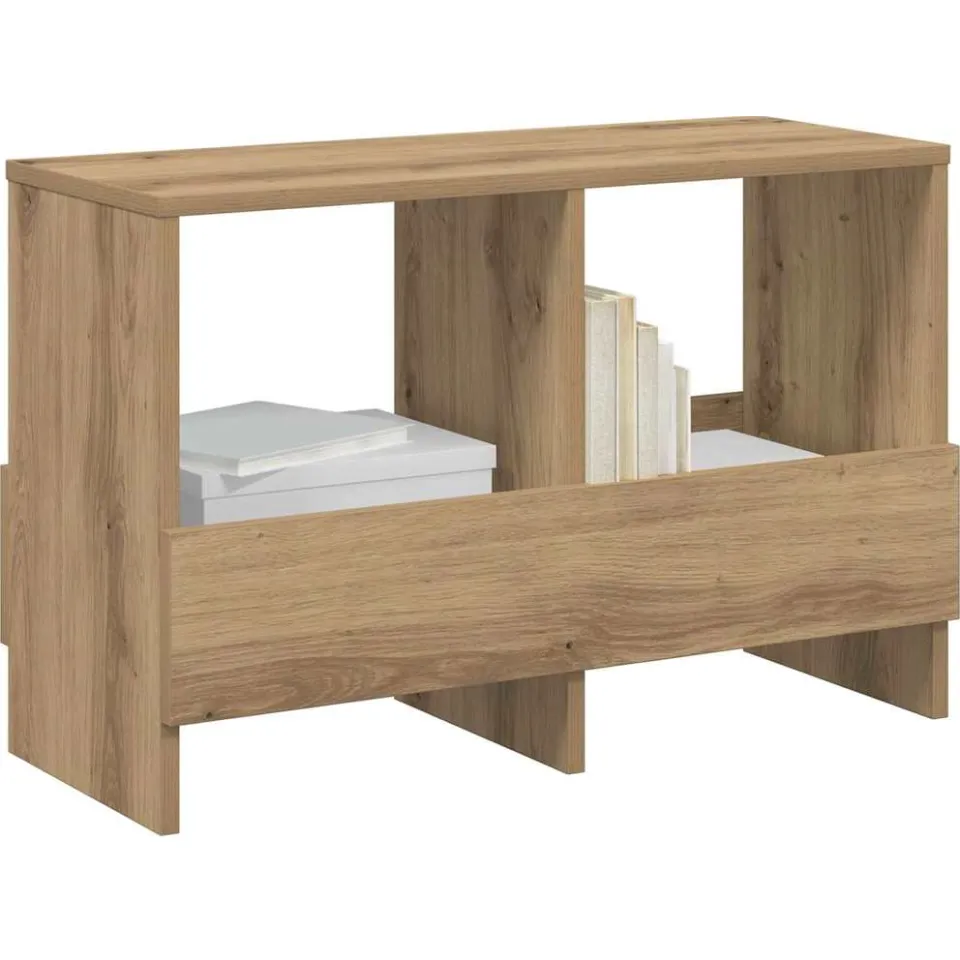 vidaXL Tijdschrift Rek Artisan Eiken 68,5 x 30 x 45 cm Bruin