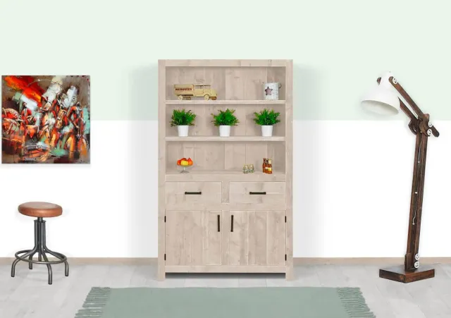 NordXL Robuuste steigerhouten kast Flom