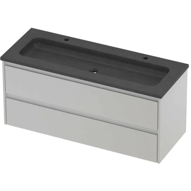 Proline Rollo Badmeubelset Hardsteen Elegant Centraal 120x46x54 cm Blue Stone Glans Wit