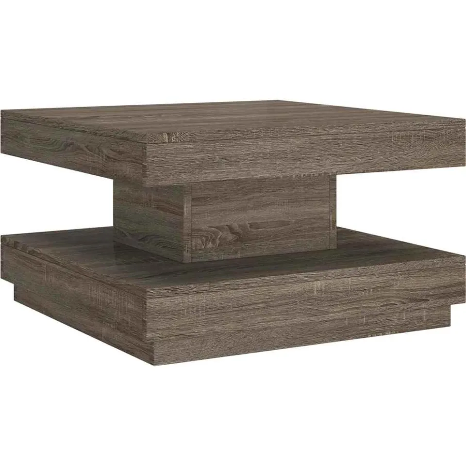 vidaXL Salontafel 60x60x35 cm MDF grijs, foto 3