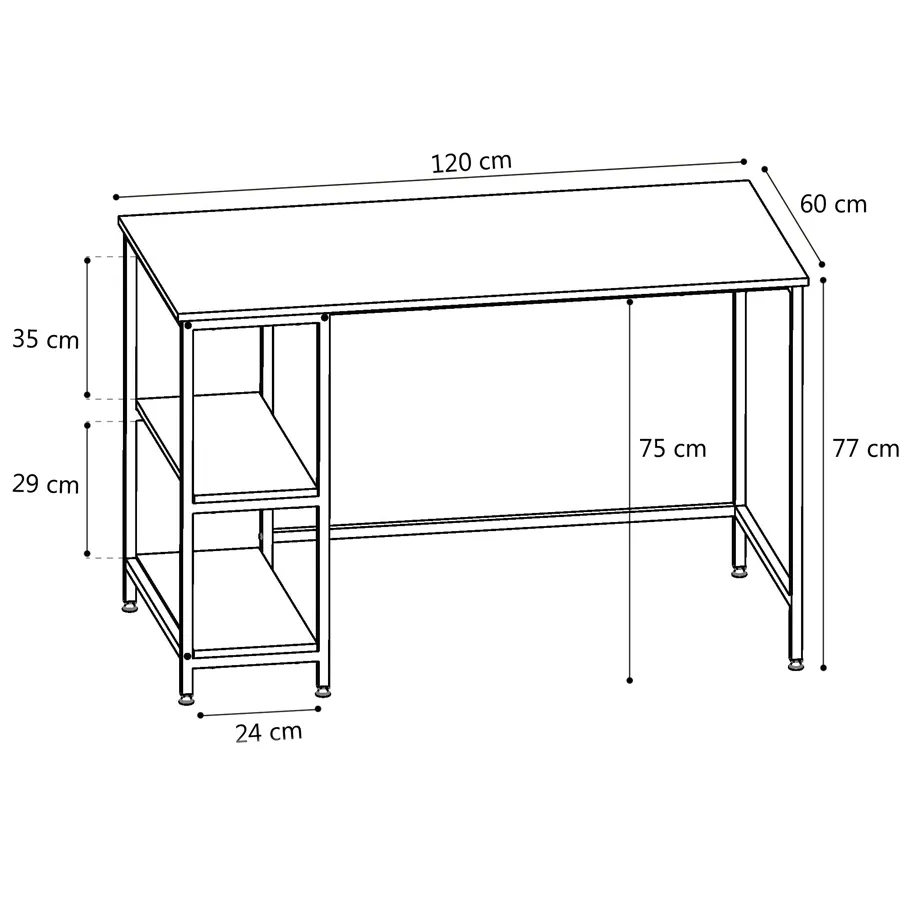 Bureau Nancy zwart, foto 2