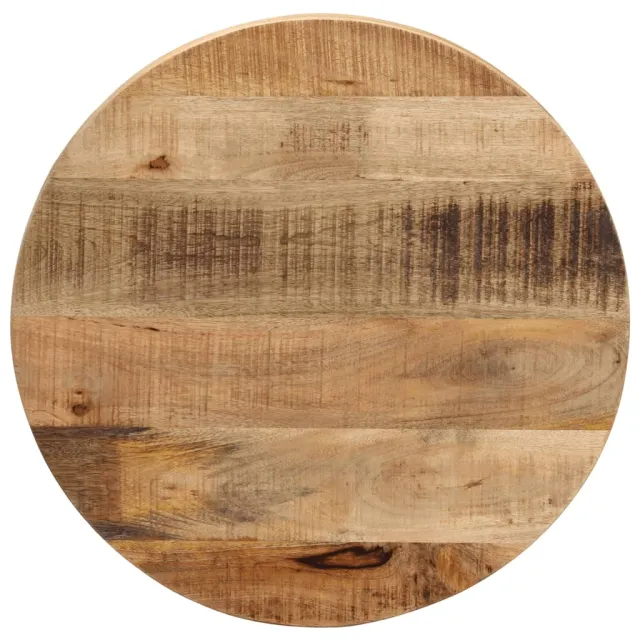 vidaXL Tafelblad rond Ø 50x2,5 cm massief ruw mangohout Bruin