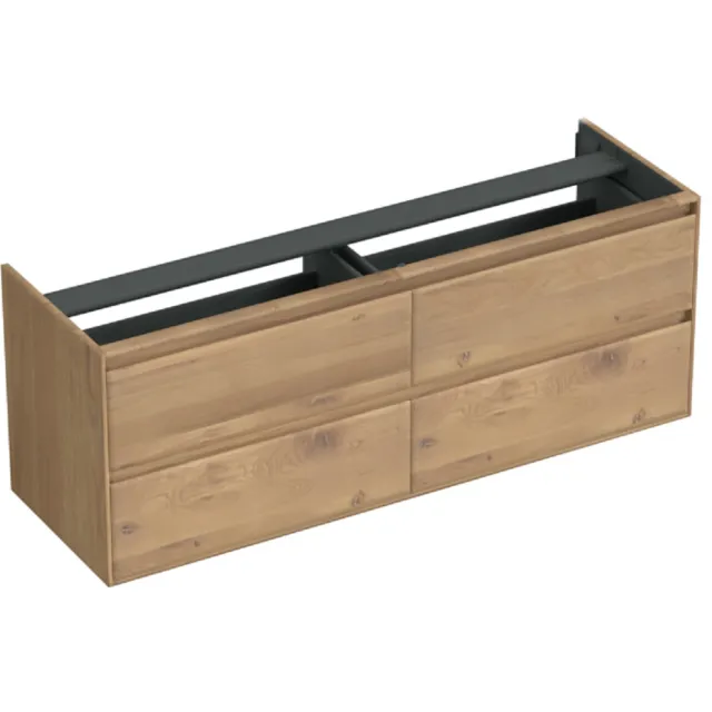 Forzalaqua Onderkast Forzalaqua Reno 160x51x60 Cm 4 Lades Softclose Eiken Oyster