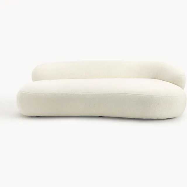 Westwing Collection Teddybank Alba (3-zits) Wit
