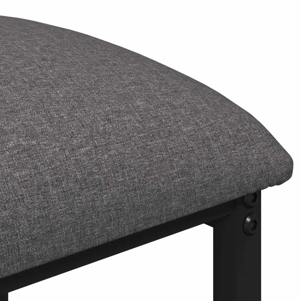 vidaXL Barkruk 2 st Lichtgrijs 40 x 32 x 64 cm Bewerkt hout, foto 4