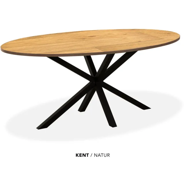 Maxfurn Eettafel ovaal | Zeer krasvast | Kleur: Natur| Afmeting 180x102cm