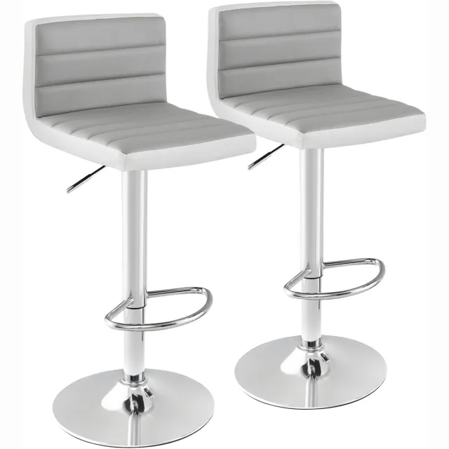 Costway Set van 2 barkrukken, inklapbaar, barstoel van bamboe met voetensteun, keukenstoel, zithoogte 61 cm, barkruk, bistrokruk voor keuken, huis, tuin, bar, natuur Geel