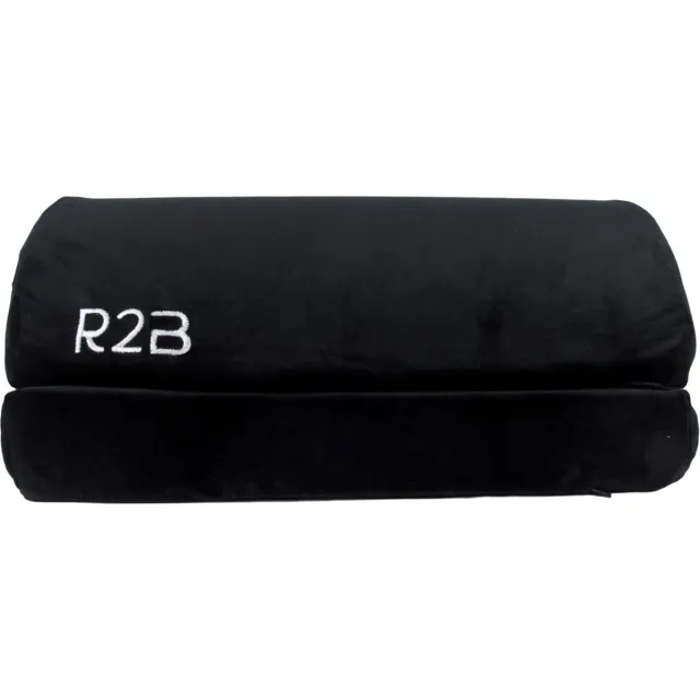 R2B Voetensteun Bureau Ergonomisch - Voetenbankje Anti slip - 2 Hoogtes Verstelbaar - Zwart