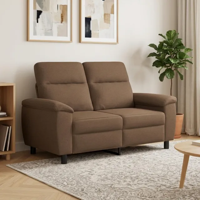vidaXL Bank Bruin 158 x 90 x 95 cm Stof