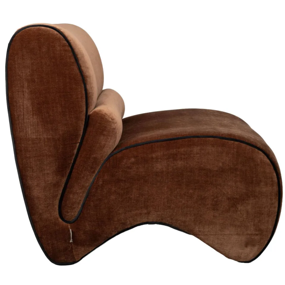 Dutchbone fauteuil Donna - donkerbruin, foto 3