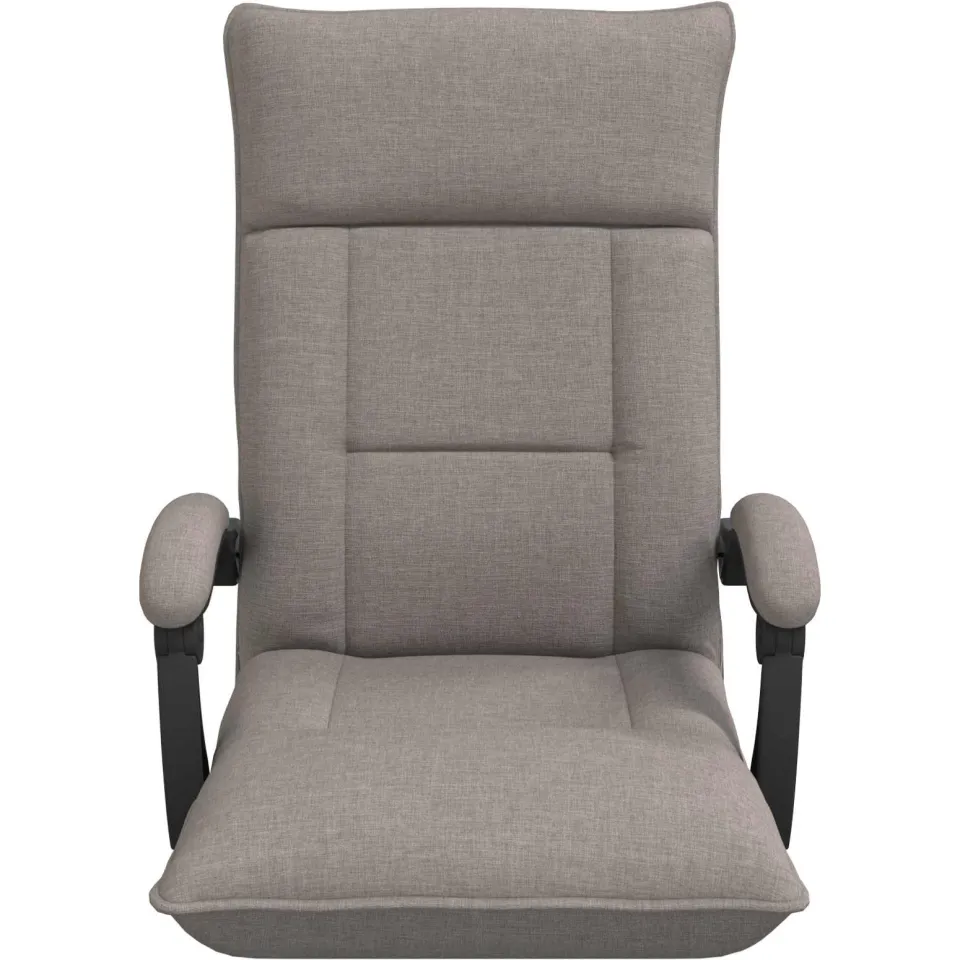 vidaXL Verstelbare vlo stoelen Taupe Stof