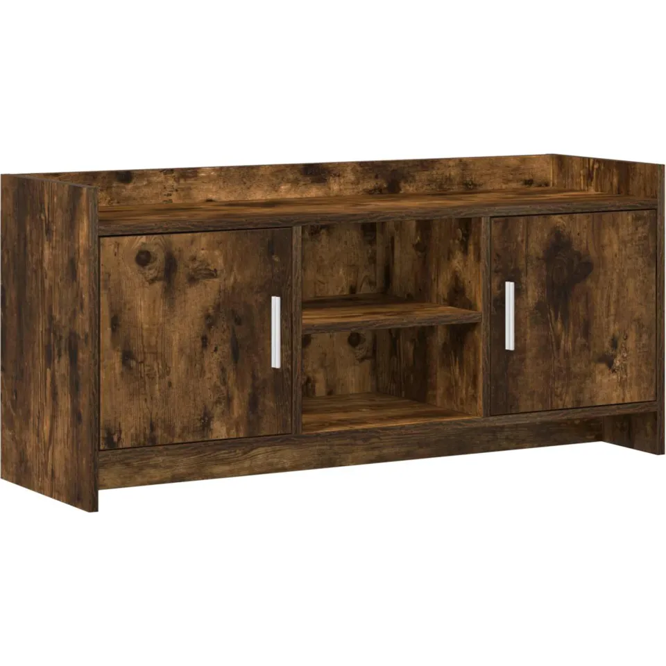 vidaXL TV-kast 102 x 33 x 47 cm Gerookt eiken Bewerkt hout, foto 3